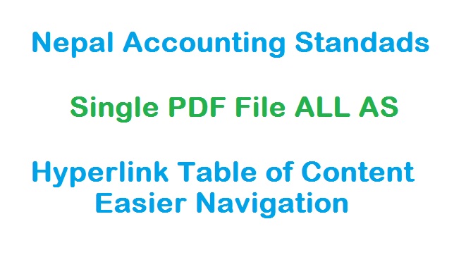 Download Nepal Accounting Standards Single PDF File with Hyperlink TOC